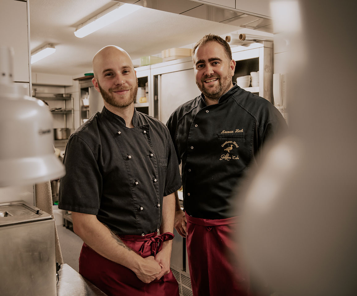 Carsten Hoepfner und Norman Heck, Köche Gasthaus Goldene Ente